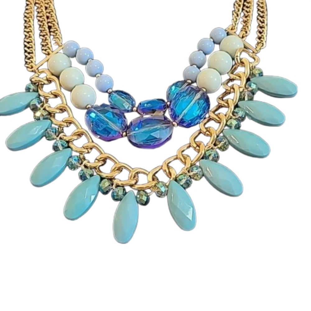 Talbots Statement Multi Strand Necklace - image 2